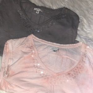 🤍💗American Eagle sparkle T-shirt combo🤍💗